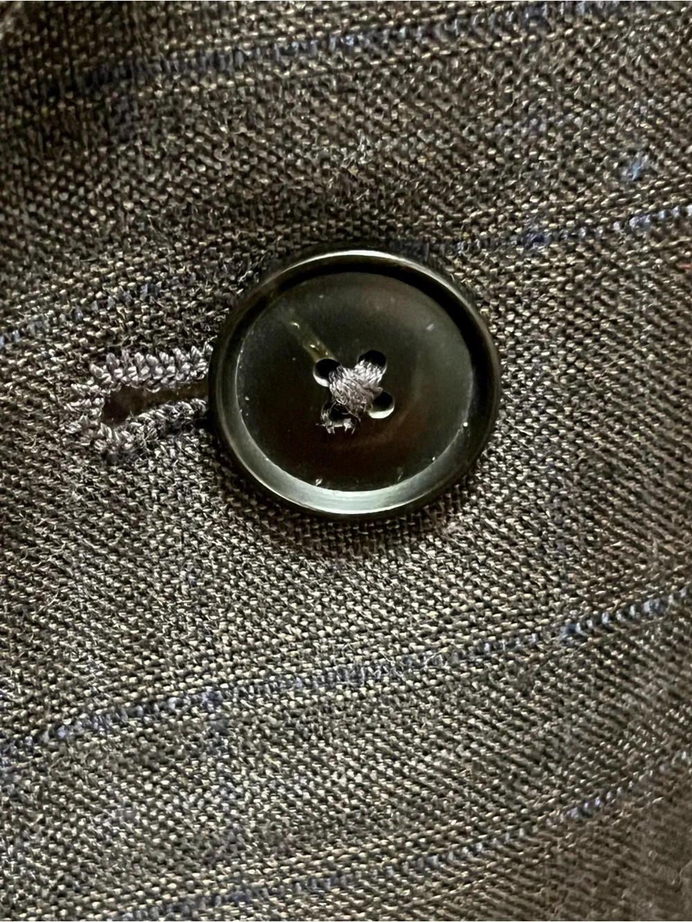 Jos A Bank Brown Plaid Blue Deco Wool Sport Coat Blazer Jacket Men 46R